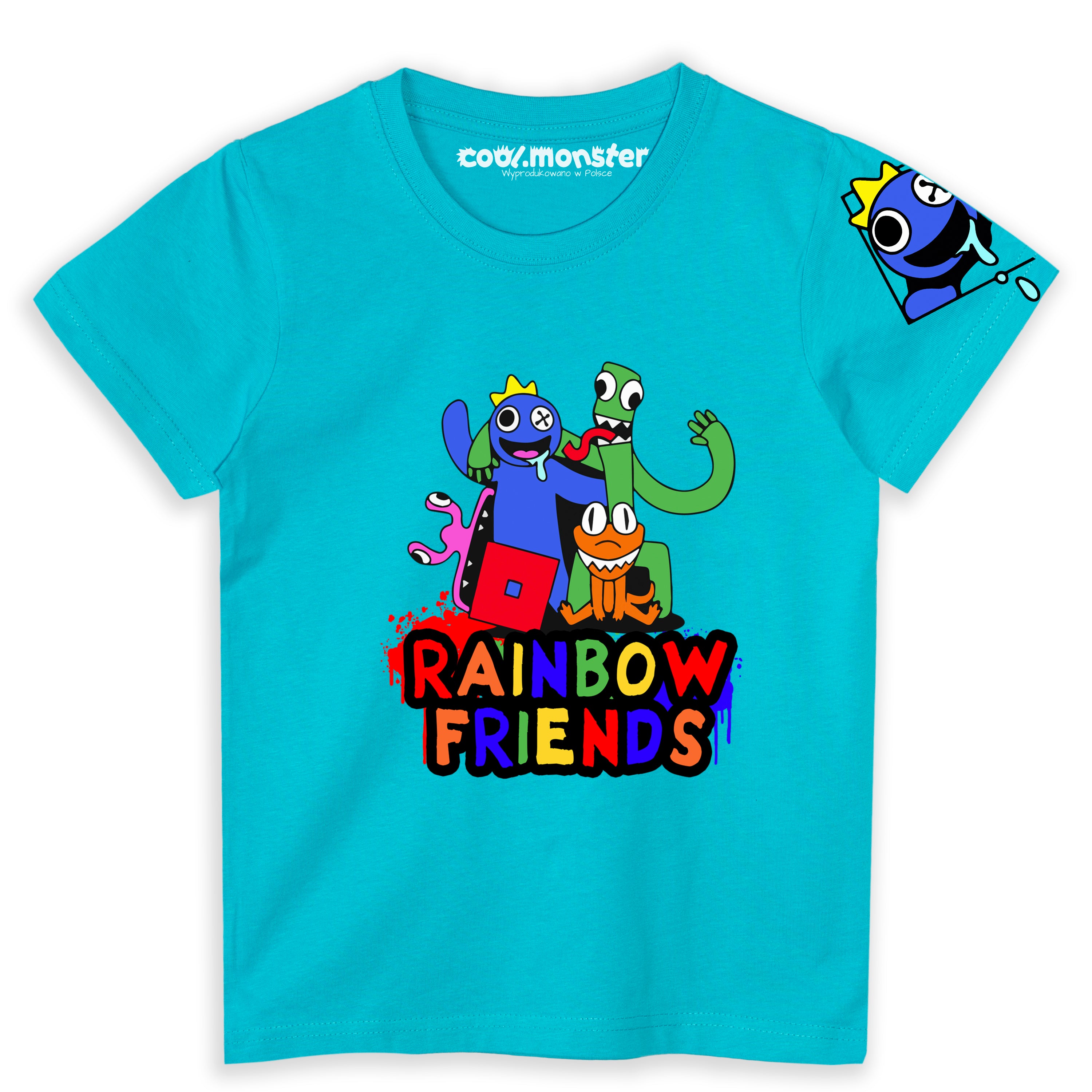 Koszulka, T-Shirt z krótkim rękawem. Rainbow Friends - Różne Kolory RAI04