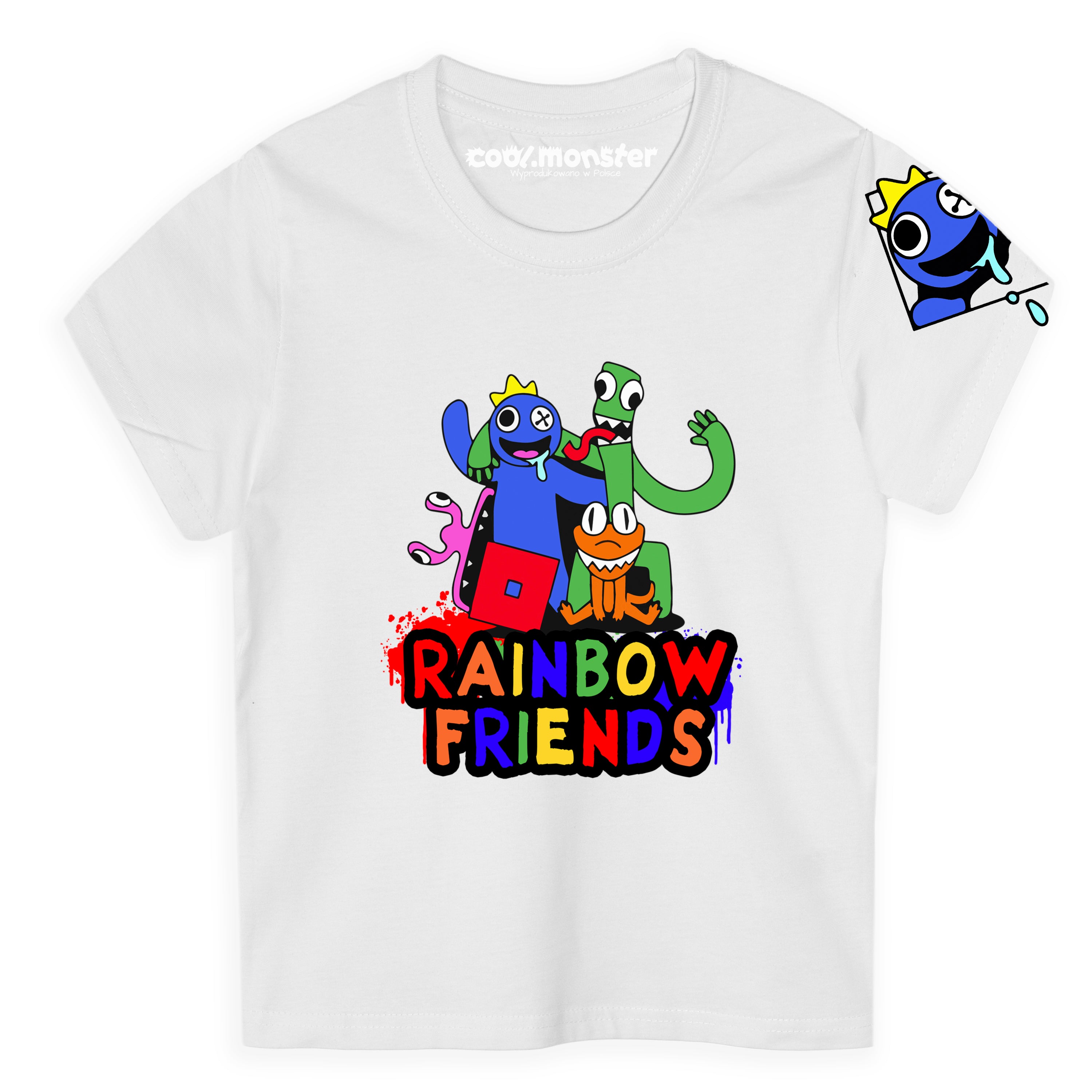 Koszulka, T-Shirt z krótkim rękawem. Rainbow Friends - Różne Kolory RAI04