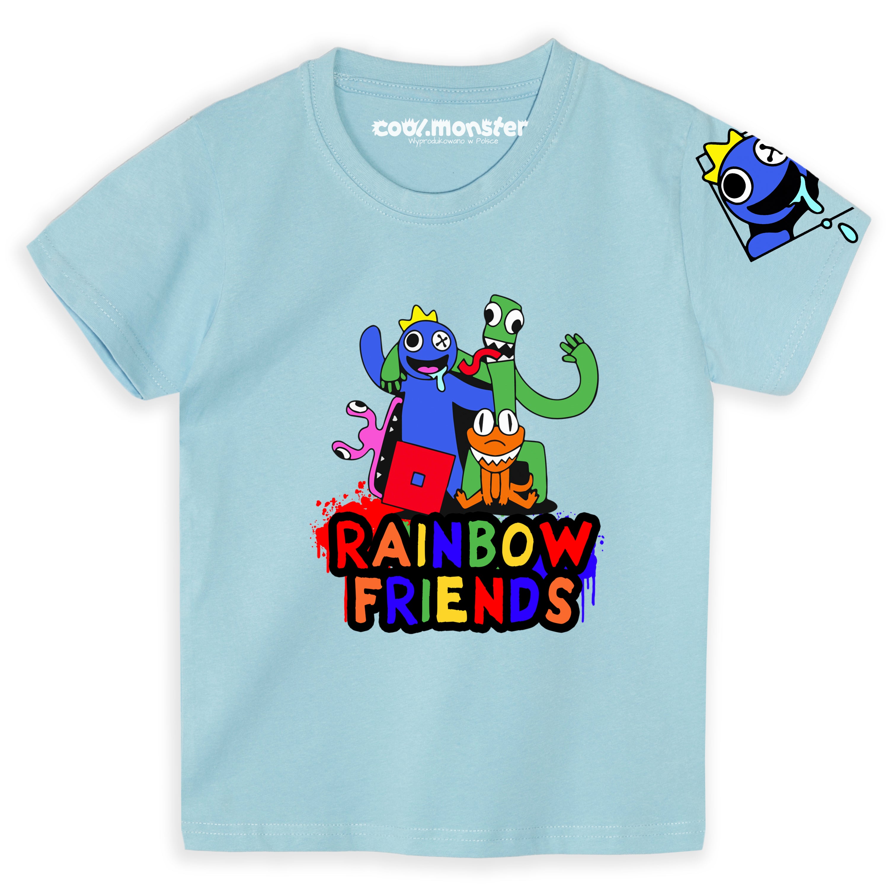 Koszulka, T-Shirt z krótkim rękawem. Rainbow Friends - Różne Kolory RAI04