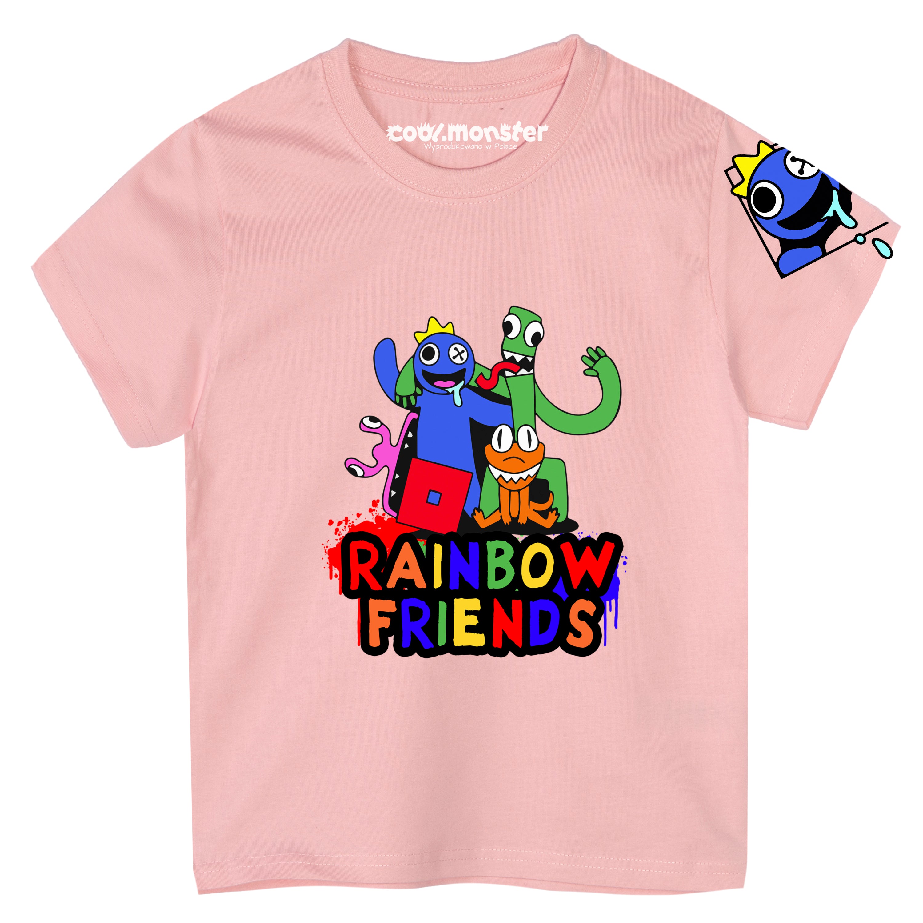 Koszulka, T-Shirt z krótkim rękawem. Rainbow Friends - Różne Kolory RAI04