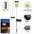 Lampki solarne LED dmuchawce ogrodowe IP65 RGB 4 sztuki na patyku