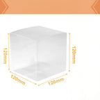 Przezroczyste pudełka PET 12x12 cm składane opakowania na prezenty upominki 10szt