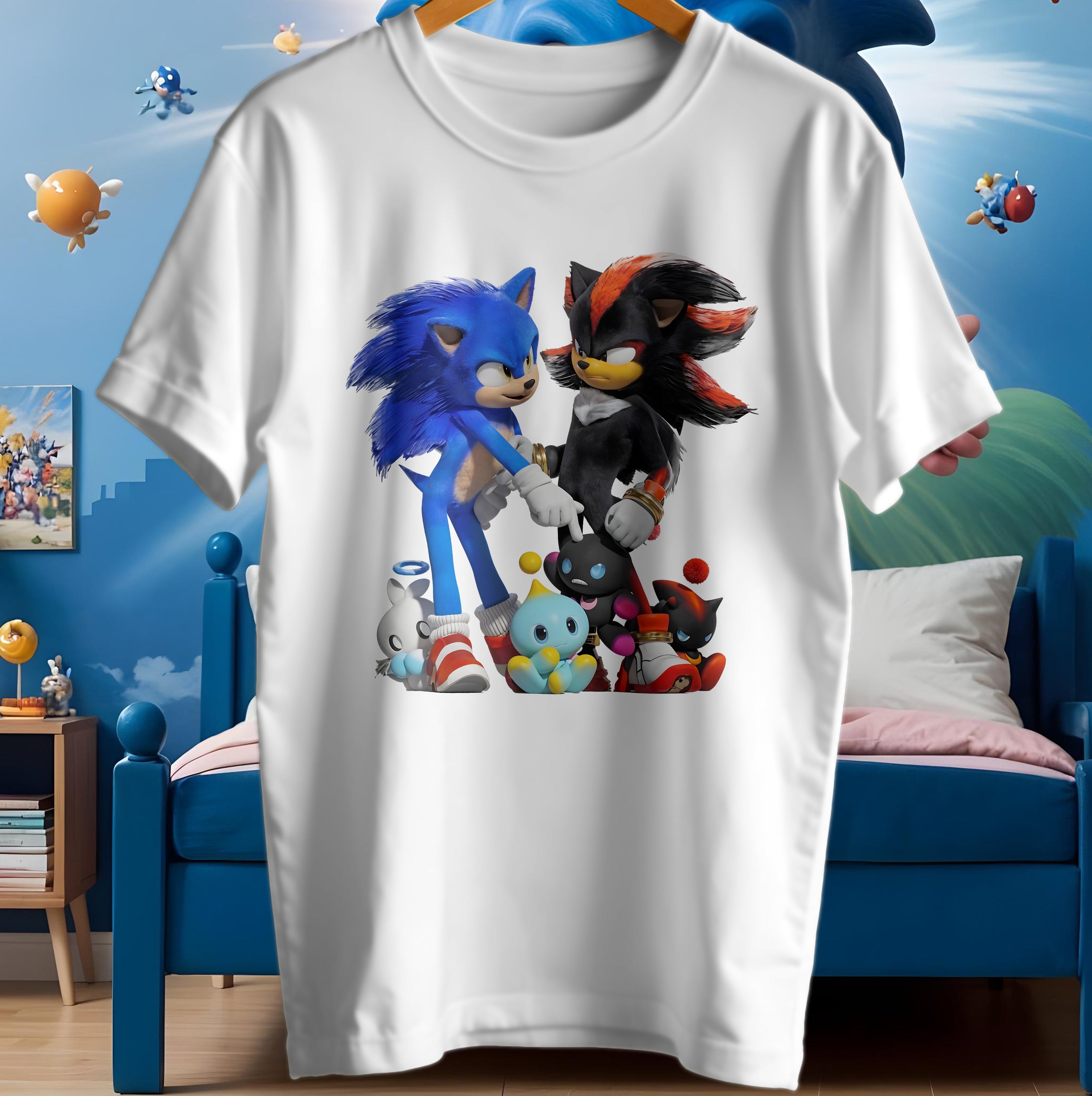 Sonic 3 - Koszulka / T-Shirt Dziecięcy 100% Gruba Bawełna Premium SON12