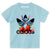 Stitch Kolorowe Logo Truskawki Koszulka Bawełniana T-Shirt Premium - Dla Dzieci i Dorosłych