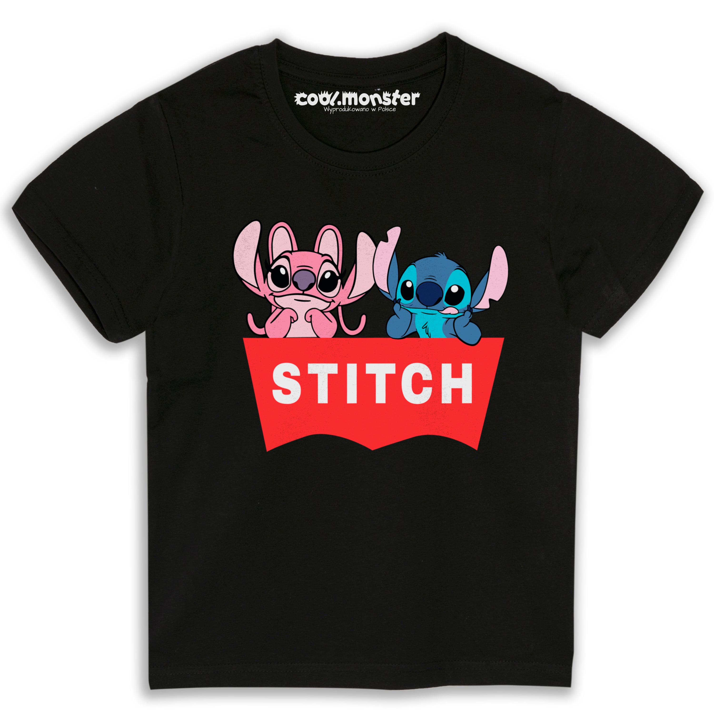 Stitch T-Shirt Koszulka Dziecięca Parodia Logo - Różne Kolory - STI05 Drugie zdjęcie produktu