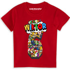 Super Mario Koszulka / T-Shirt Dziecięcy z Imieniem i Cyfrą Na Urodziny Prezent SUP02