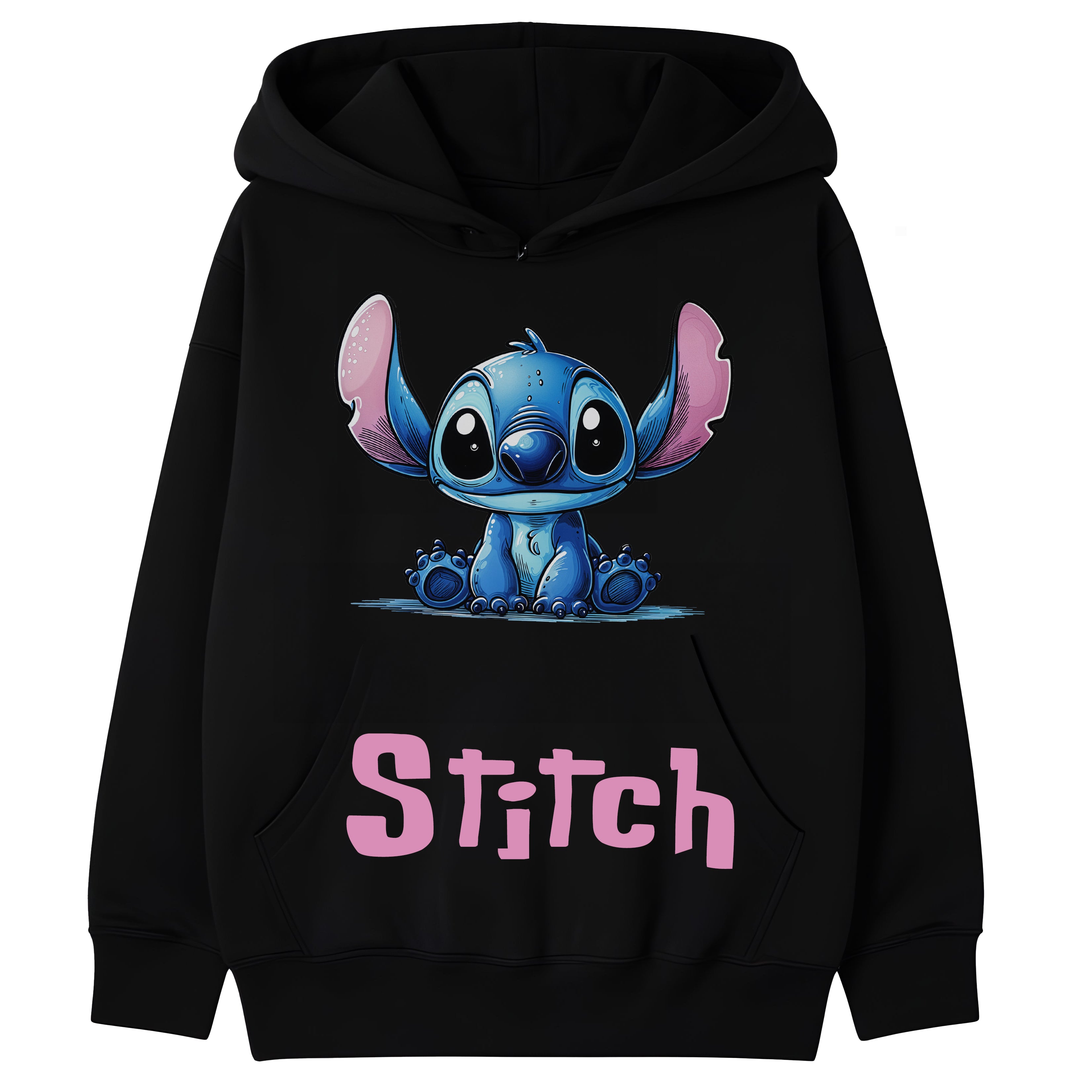 Stitch Bluza z kapturem Bawełniana Kangurka - Dla Dzieci i Dorosłych Główne zdjęcie produktu