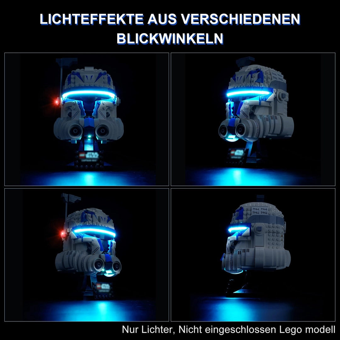 Zestaw podświetlenia LED do LEGO Star Wars Hełm Kapitana Rexa 75349