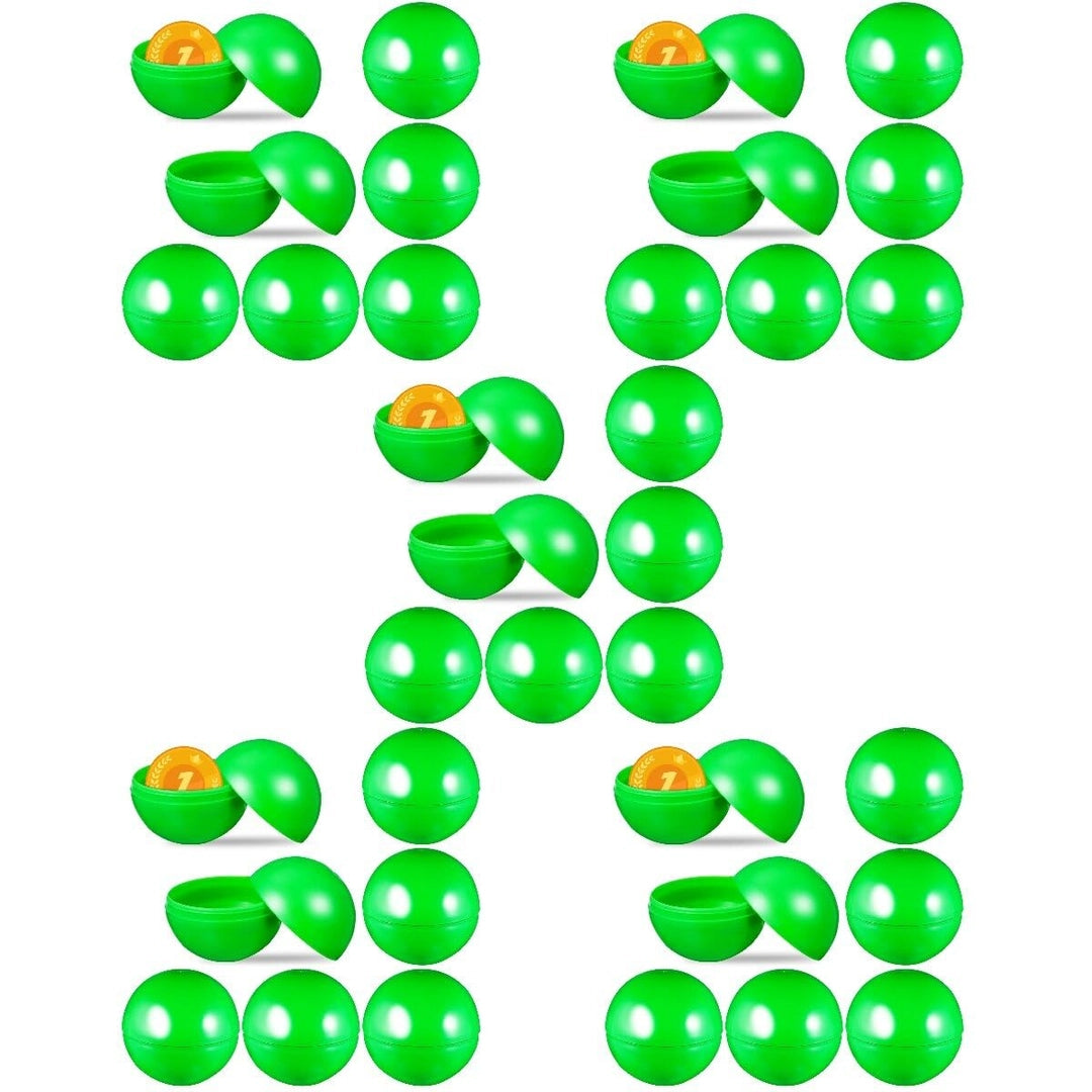 Kapsuły Kulki Piłki Do Losowania na Nagrody Loterie Bingo Zakryte 4cm Zielone 125szt Główne zdjęcie produktu