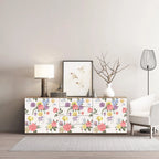 Tapeta Okleina samoprzylepna retro z kwiatowym wzorem vintage – róże piwonie 40x300 cm