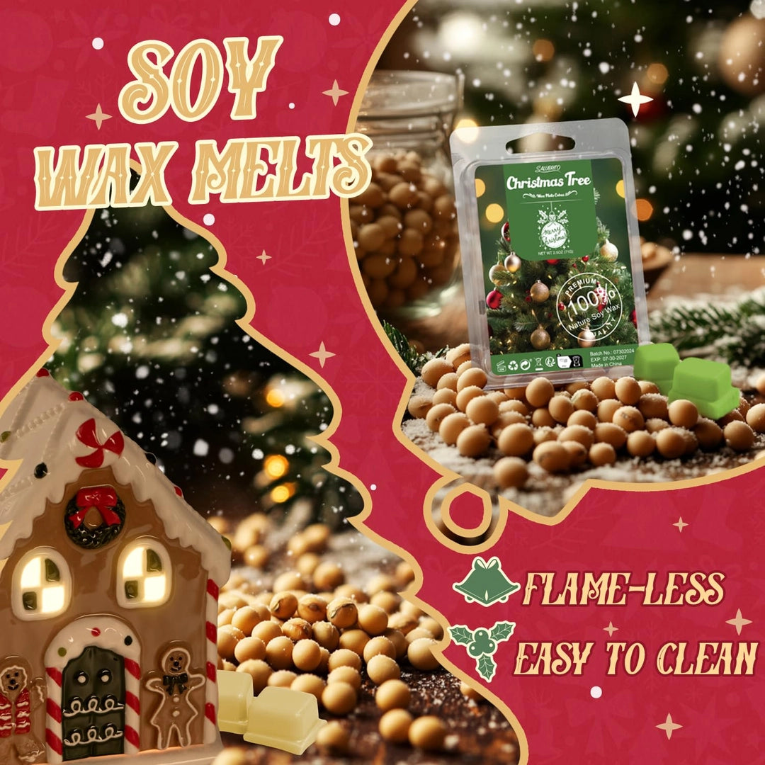 Zestaw wosków zapachowych sojowych świątecznych 8 aromatów – Christmas Party