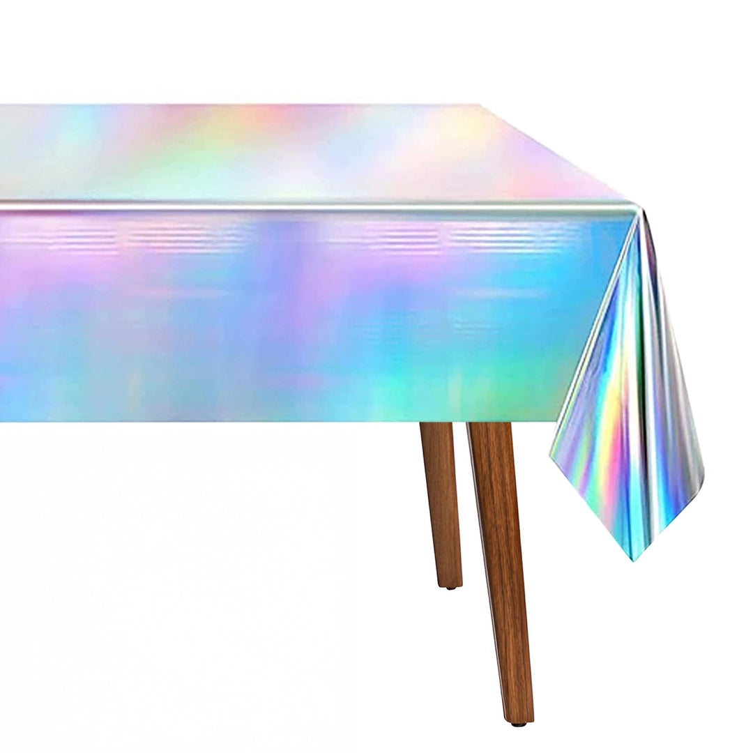 Holograficzny obrus 274x137 cm wodoodporny Błyszczący Mieniący się Imprezowy