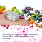 Zestaw Puszki aluminiowe z łopatkami etykietami 12 szt Pojemniki Metalowe