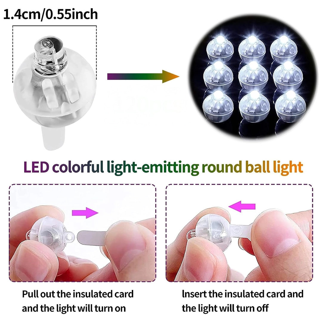 Świecące DIODY LED BIAŁE do Balonów Imprezowe Światełka Balonowe Drugie zdjęcie produktu