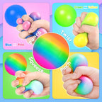 Gniotek Sensoryczny Antystresowy Tęczowy Zmiana Koloru Squishy Fidget