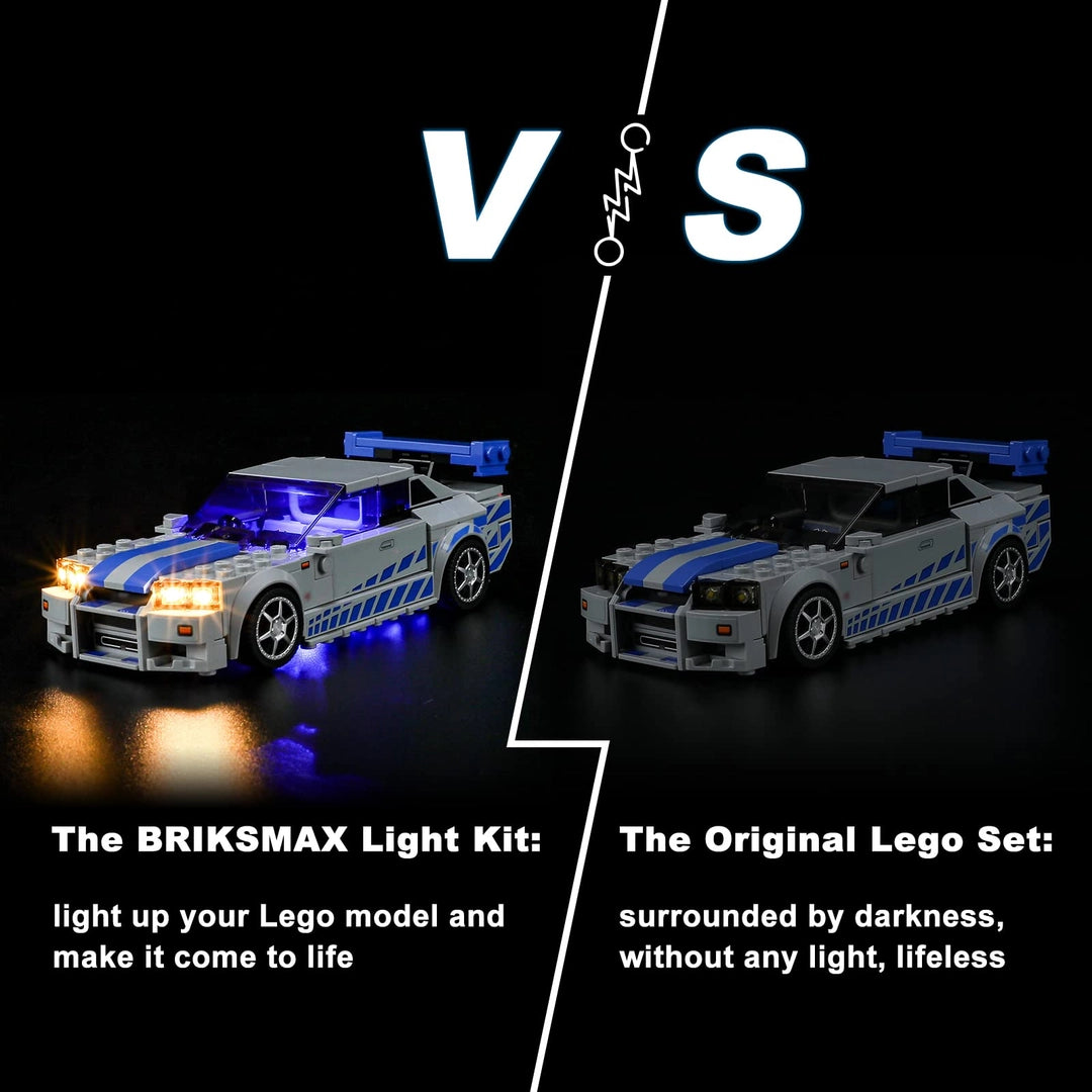Zestaw LED do LEGO 76917 Szybcy i Wściekli Nissan Skyline GT-R – oświetlenie do klocków