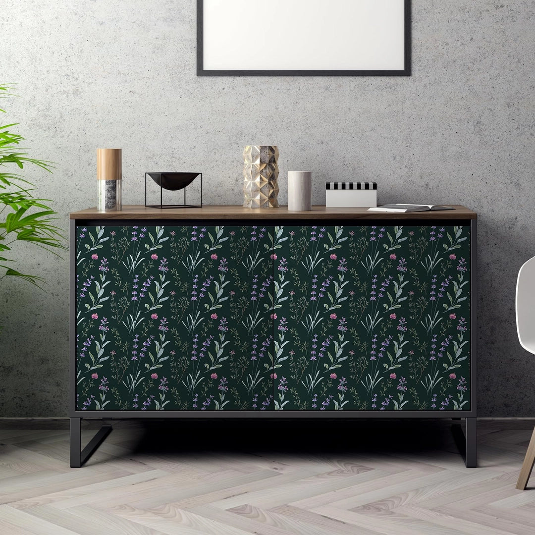 tapeta Samoprzylepna wodoodporna z motywem lawendy i ziół 30x300 cm