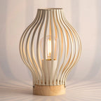 Designerska lampka LED stołowa retro 20,3 cm – zasilanie na baterie