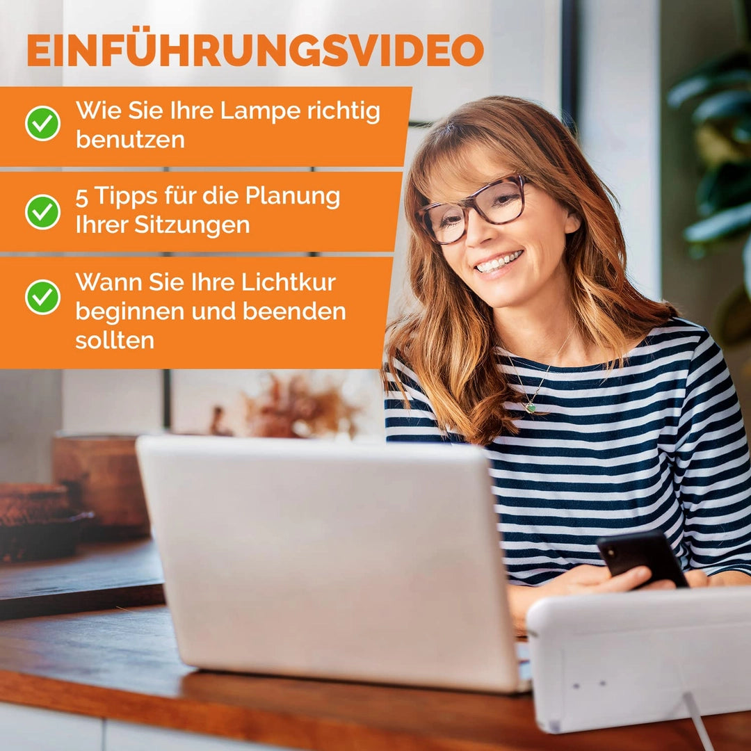 Lampa do terapii światłem 15000 lux UV-free Top Life – energia w każdej porze roku Drugie zdjęcie produktu