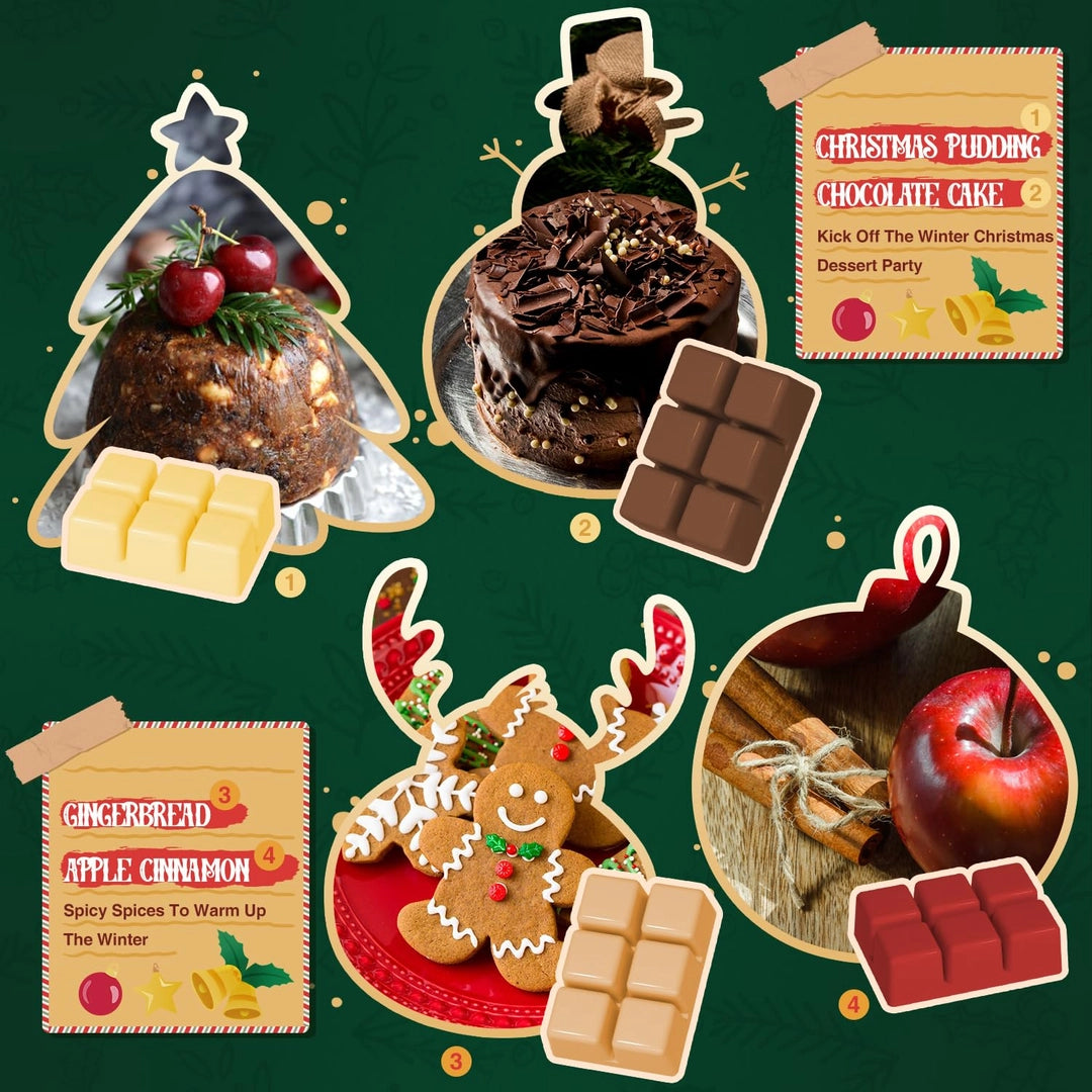 Zestaw wosków zapachowych sojowych świątecznych 8 aromatów – Christmas Party