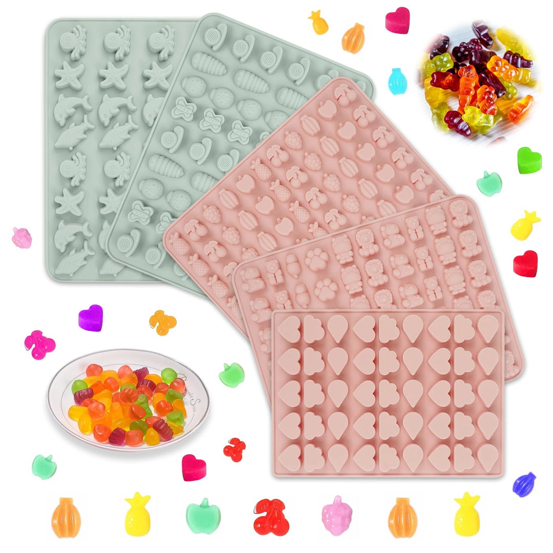 Foremki silikonowe Formy do żelków na żelki Misie lizaków czekolady zestaw 5 Sztuk