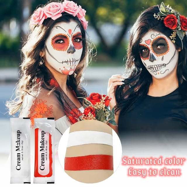 Zestaw do Makijażu Halloween Krew Blizny Lateks Farby do charakteryzacji