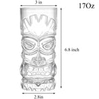 Szklanki kubki plastikowe  500 ml 8 szt. do drinków i koktajli w stylu hawajskim