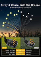 Lampki solarne LED ogrodowe 4x12 kulek – efekt świetlików