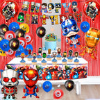 Zestaw Imprezowy Marvel Avengers Komiks Balony Obrus Akcesoria Urodzinowe