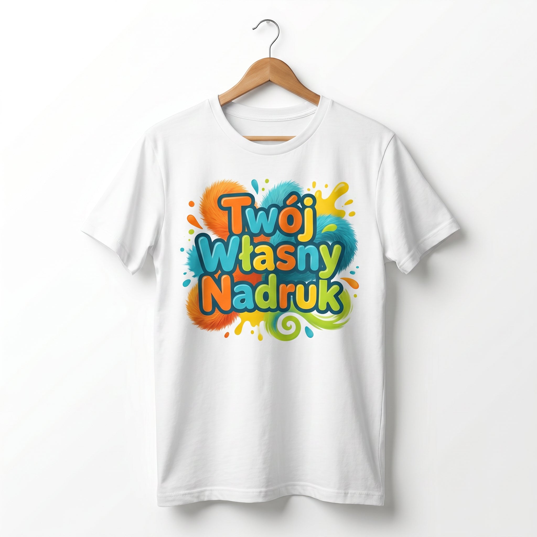 Koszulka Dla Dorosłych z Własnym Nadrukiem , T-Shirt 190g - Jakość Premium - Pełen Kolor