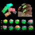 Brokat świecący w ciemności do paznokci i makijażu – 12 kolorów UV LED Glow