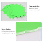 Fluo kartoniki cenowe cenówka 13x17 cm – 80 szt. neonowych etykiet do promocji