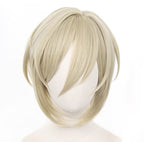 Peruka Anime Manga Blond Włosy Jasna Fryzura Cosplay z Mangi Uniwersalna
