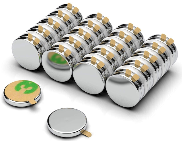Magnesy Neodymowe Samoprzylepne z Klejem MOCNE Pakiet Zestaw 40 sztuk 1x0,2cm N42 Główne zdjęcie produktu