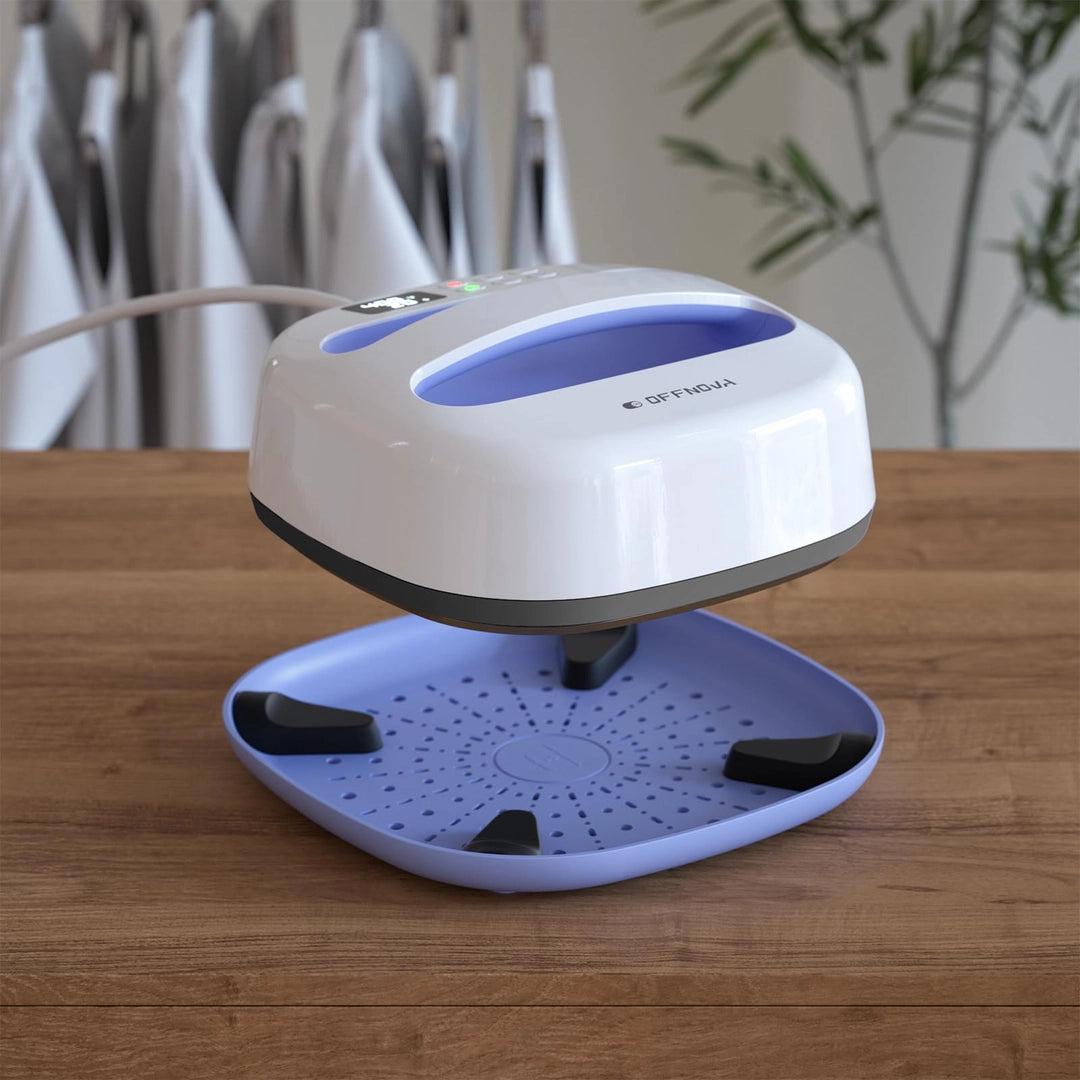 Prasa termotransferowa Przenośna do nadruków HTV Sublimacja DTF 205°C 23x23cm Fiolet Drugie zdjęcie produktu