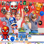 Zestaw Imprezowy Marvel Avengers Komiks Balony Obrus Akcesoria Urodzinowe