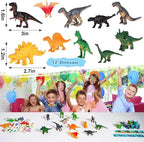 Zestaw imprezowy Upominki Torebki Balony z dinozaurami Dinozaury dla dzieci