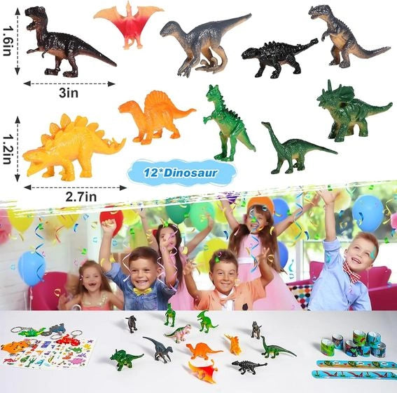 Zestaw imprezowy Upominki Torebki Balony z dinozaurami Dinozaury dla dzieci