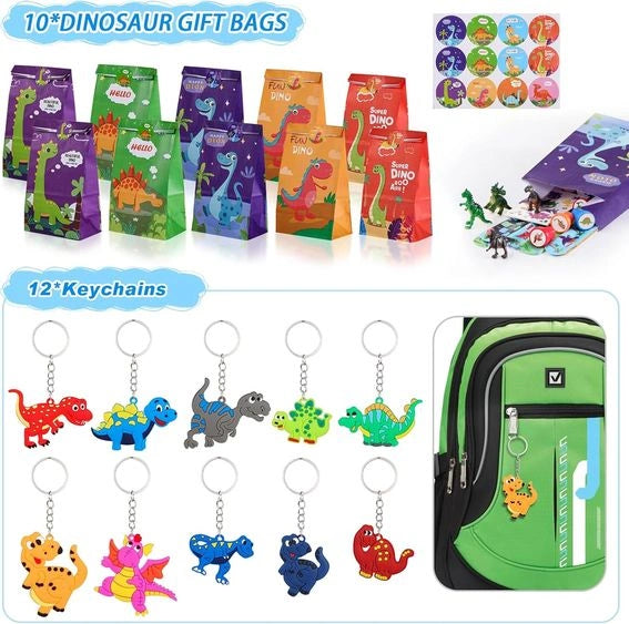 Zestaw imprezowy Upominki Torebki Balony z dinozaurami Dinozaury dla dzieci