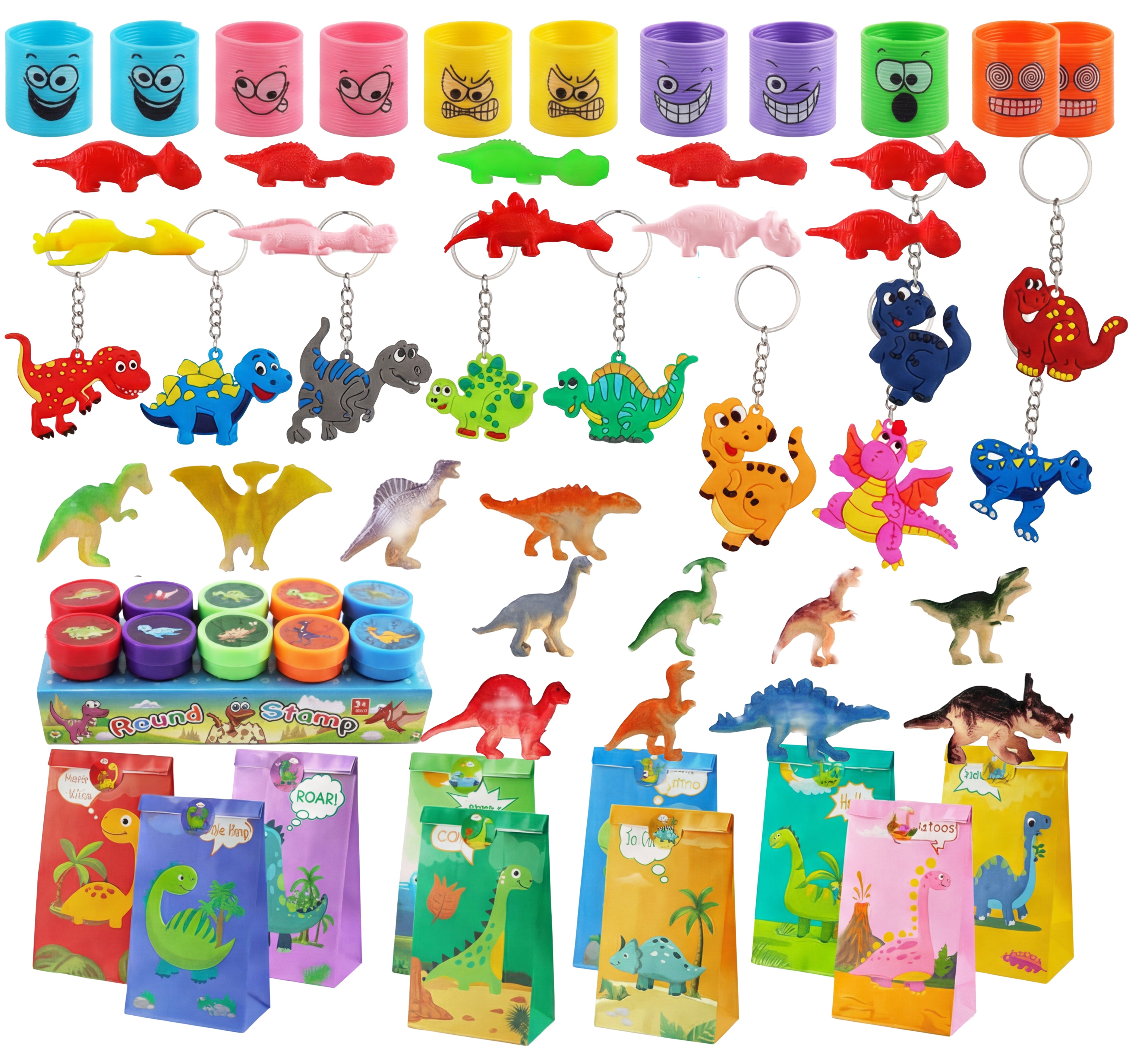Zestaw prezentowy dla dzieci dinozaury zabawki Breloki Torebki gadżety Główne zdjęcie produktu