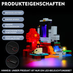 Zestaw LED do LEGO Minecraft Ruined Portal 21172 – podświetlenie zestawu