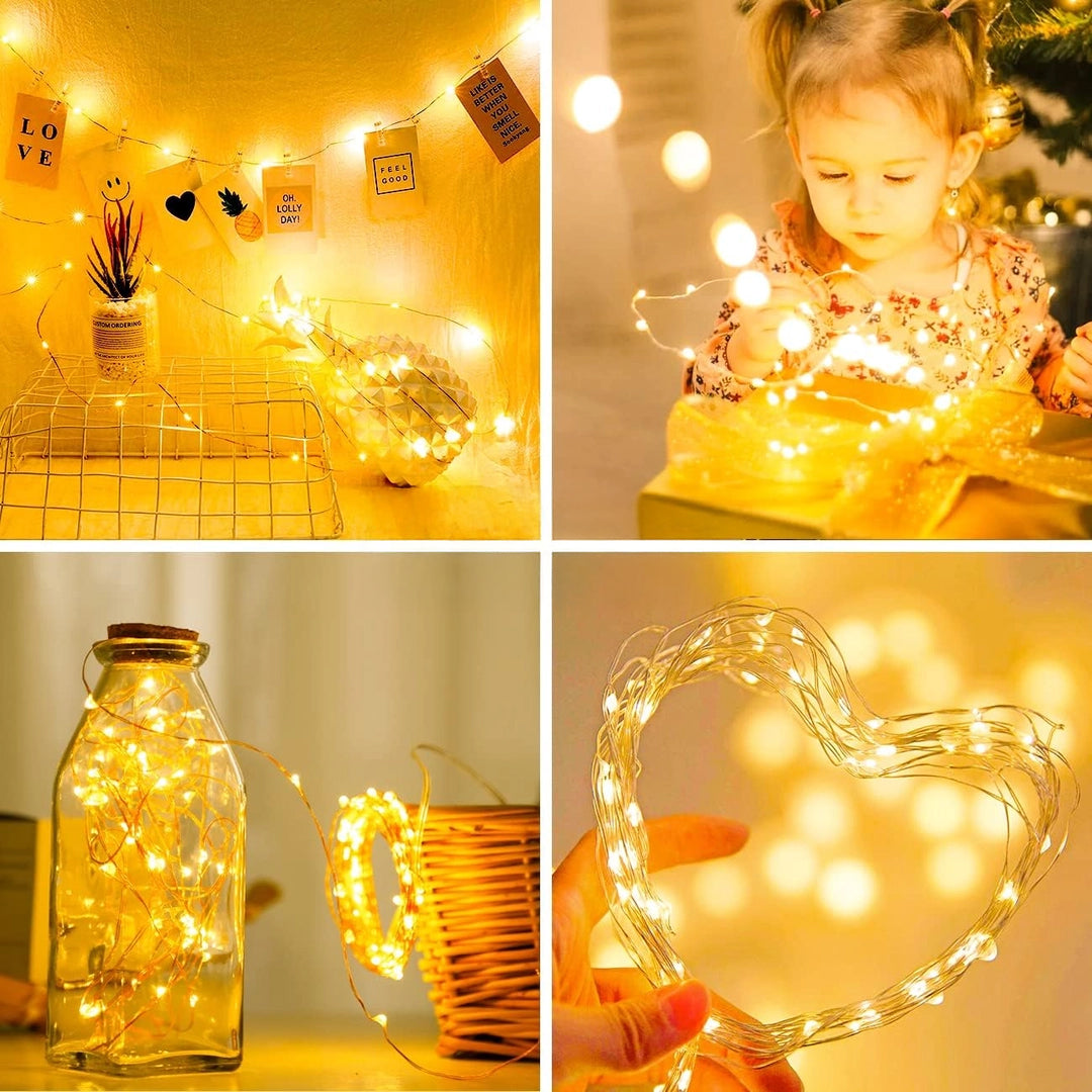 Lampki LED na Druciku mini 2m Łańcuch świetlny 20 diod ozdobne BATERIE W ZESTAWIE