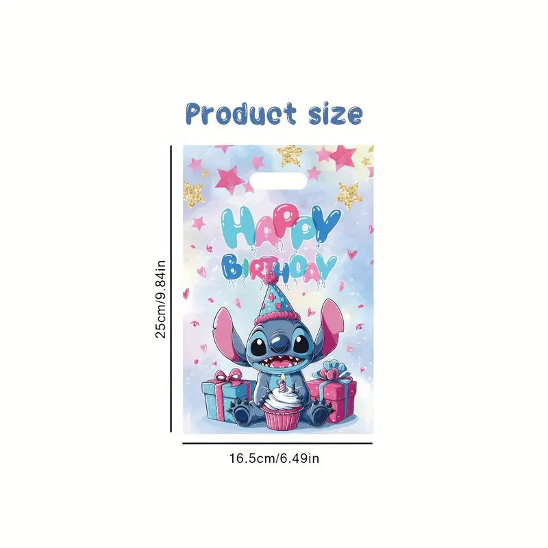 Torebki Torby na słodycze Prezenty Cukierki Upominki Urodziny dla Dzieci 25 szt STITCH