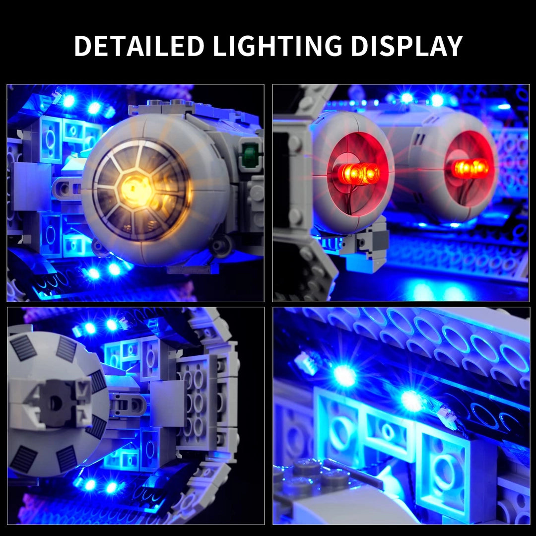 Zestaw oświetlenia LED do LEGO 75347 TIE Bomber Star Wars światła USB