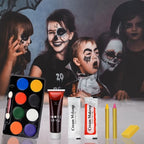 Zestaw do Makijażu Halloween Krew Blizny Lateks Farby do charakteryzacji