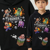 Minecraft Personalizowana dziecięca Bluza z kapturem Bawełniana - Z IMIENIEM - idealny Prezent