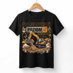 Koszulka Dziecięca Budowniczy Koparki Budowa Personalizowana Cyfrą Na Urodziny