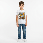 Koszulka Dziecięca Budowniczy Koparki Budowa Personalizowana Cyfrą Na Urodziny