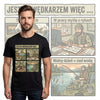 Koszulka Męska T-Shirt - Wędkarz Komiks Śmieszna Prezent Dla Wędkarza 26_5