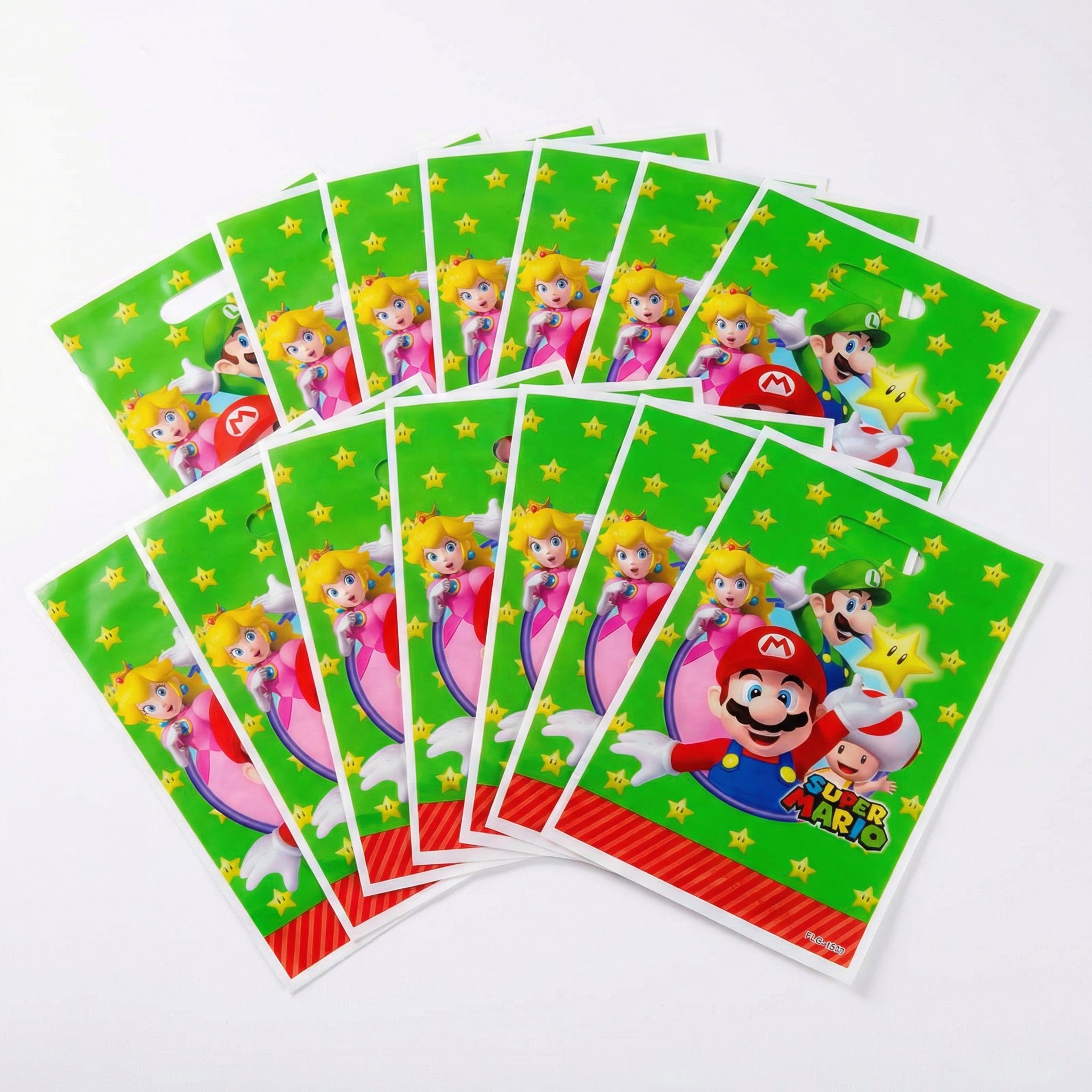 Zestaw Upominki Super Mario Na Urodziny dla dzieci Breloki Torebki Przypinki 98el